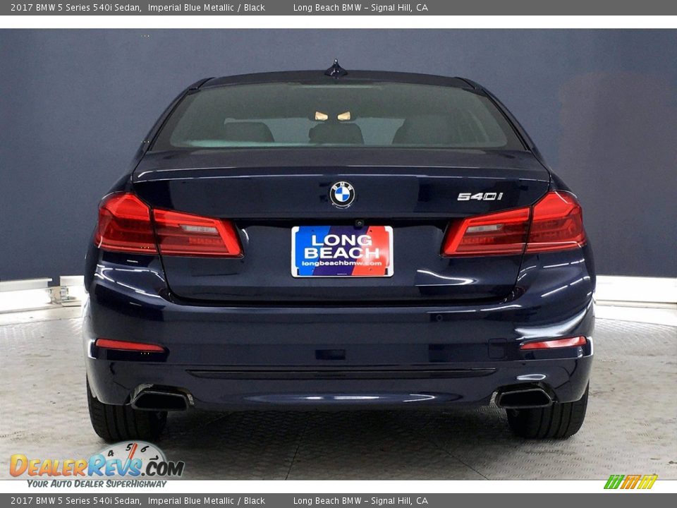 2017 BMW 5 Series 540i Sedan Imperial Blue Metallic / Black Photo #3