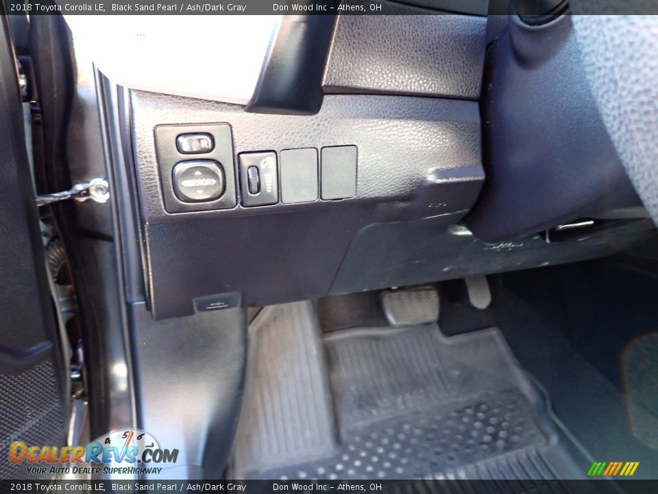 2018 Toyota Corolla LE Black Sand Pearl / Ash/Dark Gray Photo #18