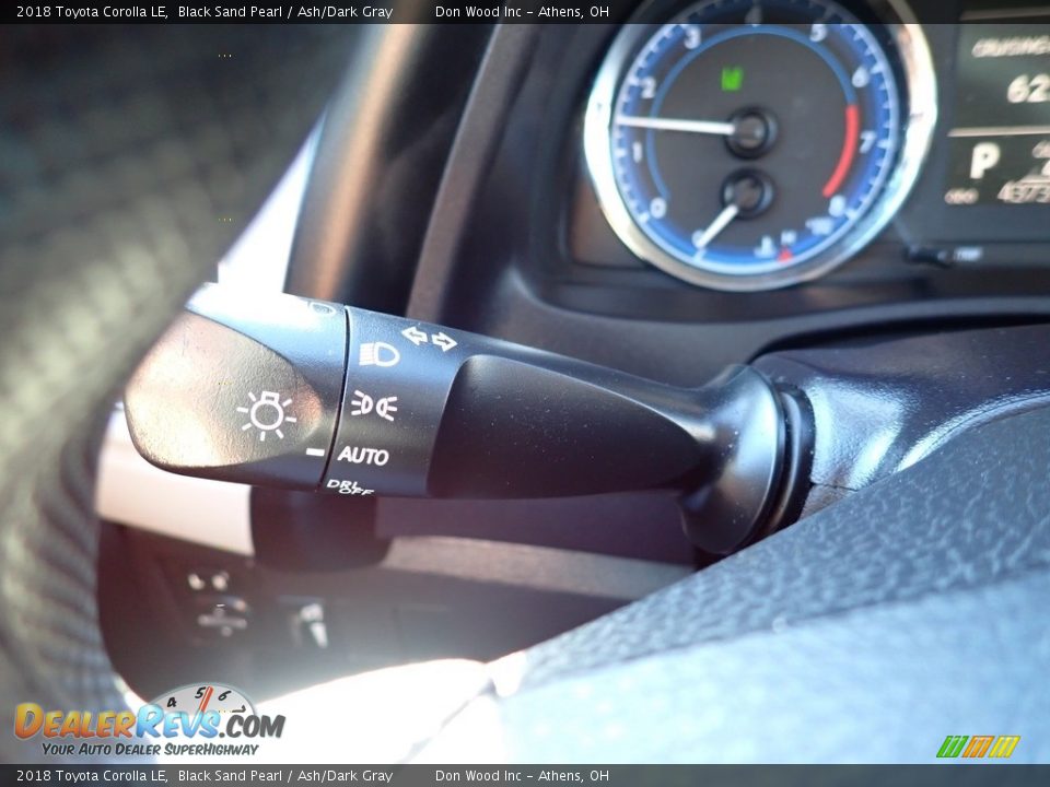 2018 Toyota Corolla LE Black Sand Pearl / Ash/Dark Gray Photo #22