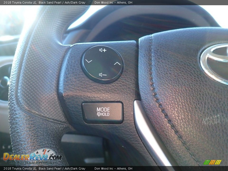 2018 Toyota Corolla LE Black Sand Pearl / Ash/Dark Gray Photo #23