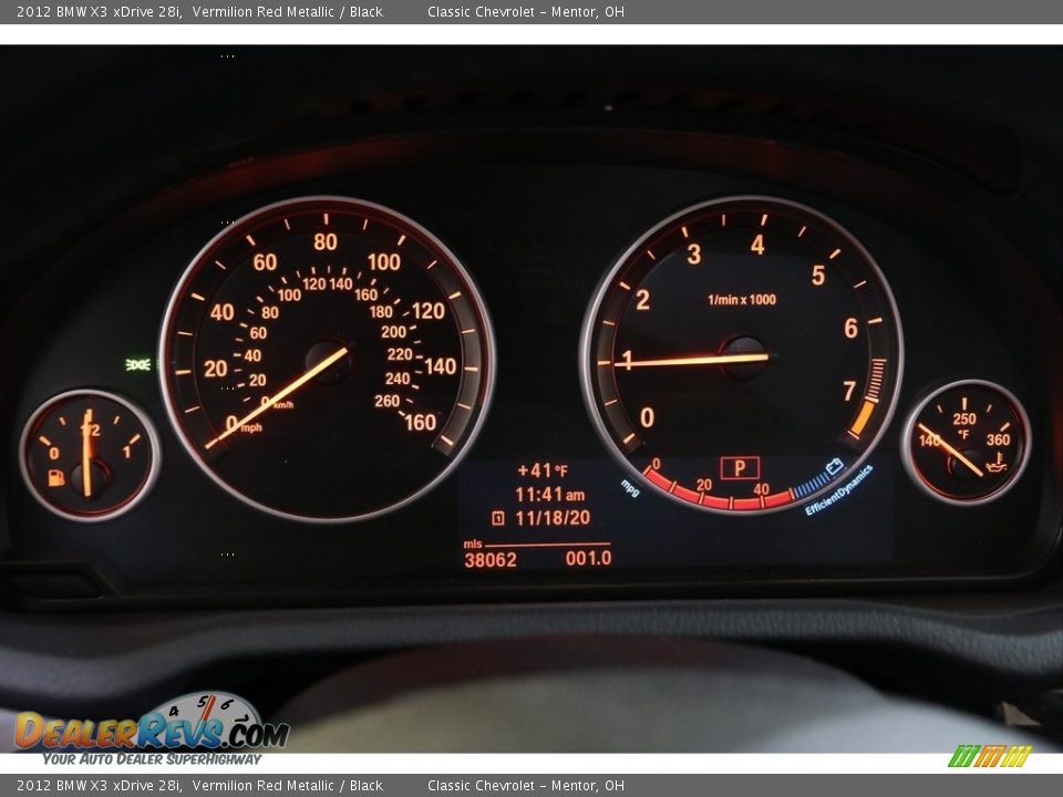 2012 BMW X3 xDrive 28i Vermilion Red Metallic / Black Photo #8