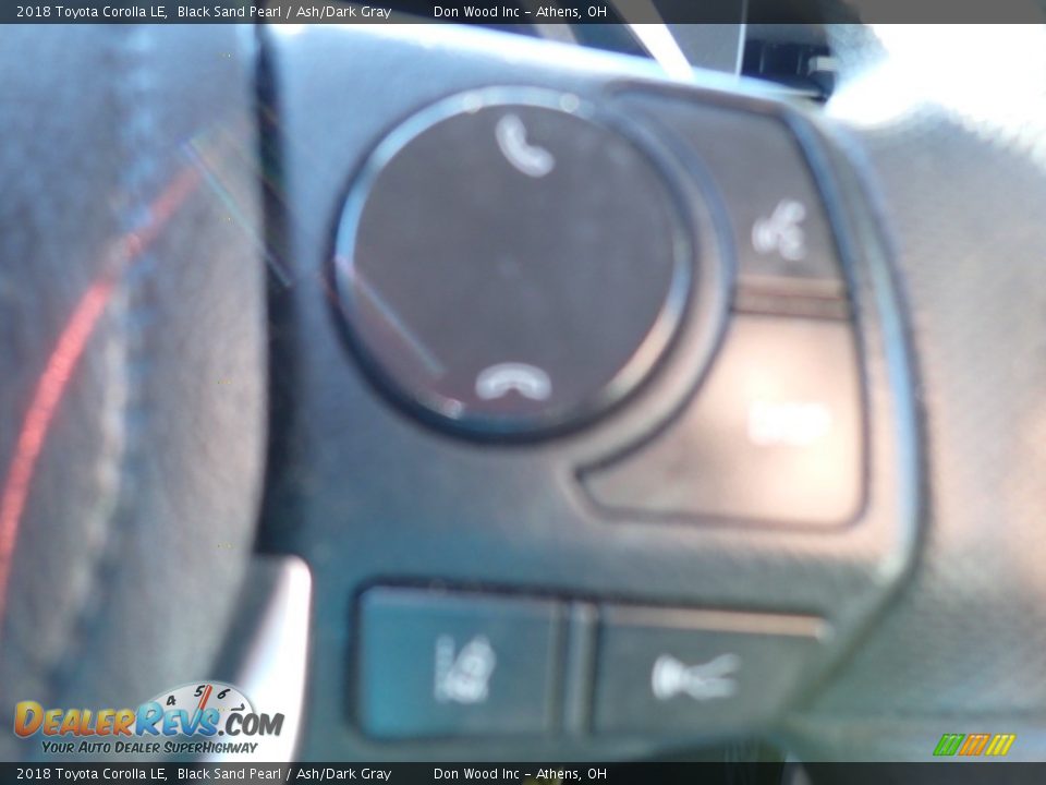 2018 Toyota Corolla LE Black Sand Pearl / Ash/Dark Gray Photo #25