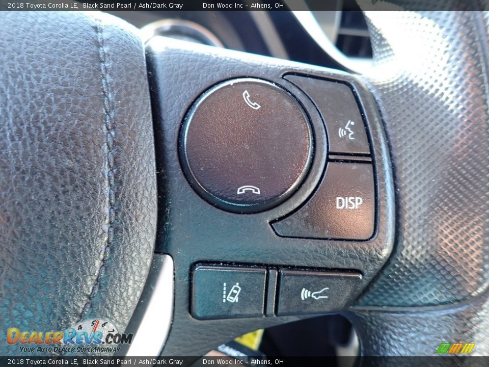 2018 Toyota Corolla LE Black Sand Pearl / Ash/Dark Gray Photo #26