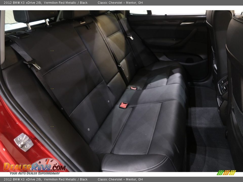 2012 BMW X3 xDrive 28i Vermilion Red Metallic / Black Photo #17