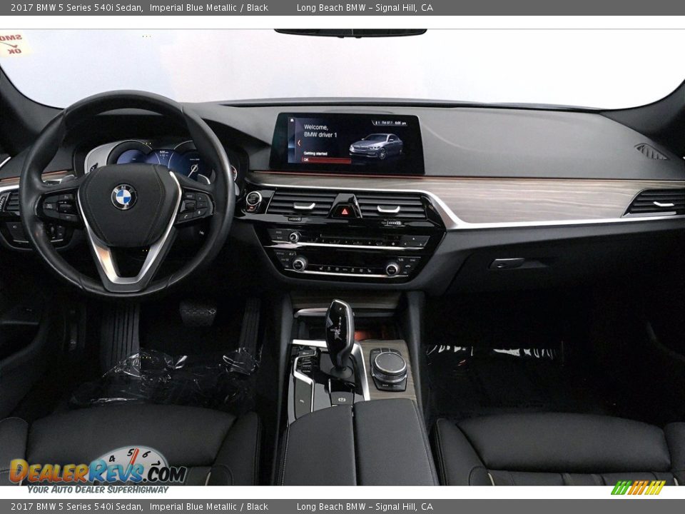 2017 BMW 5 Series 540i Sedan Imperial Blue Metallic / Black Photo #15