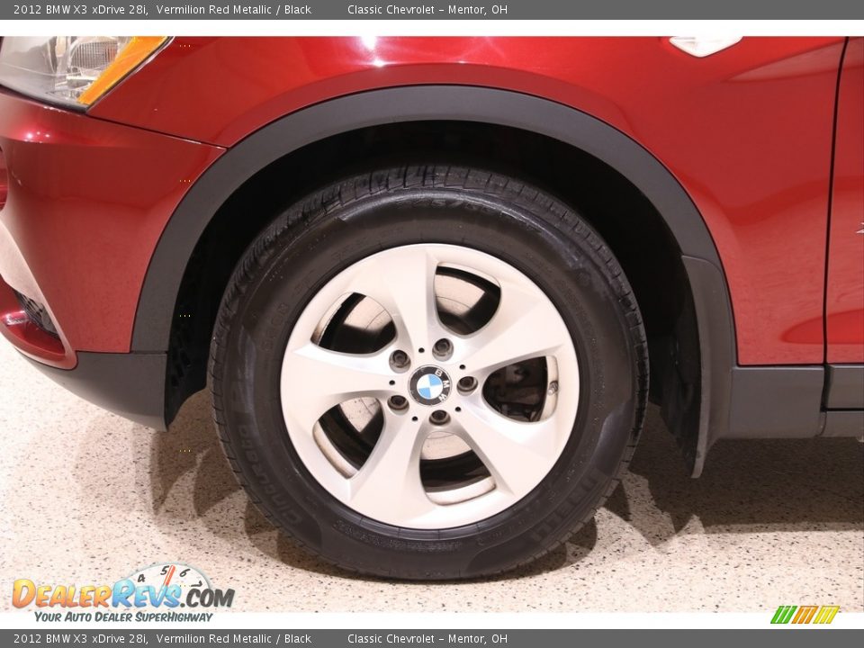 2012 BMW X3 xDrive 28i Vermilion Red Metallic / Black Photo #21