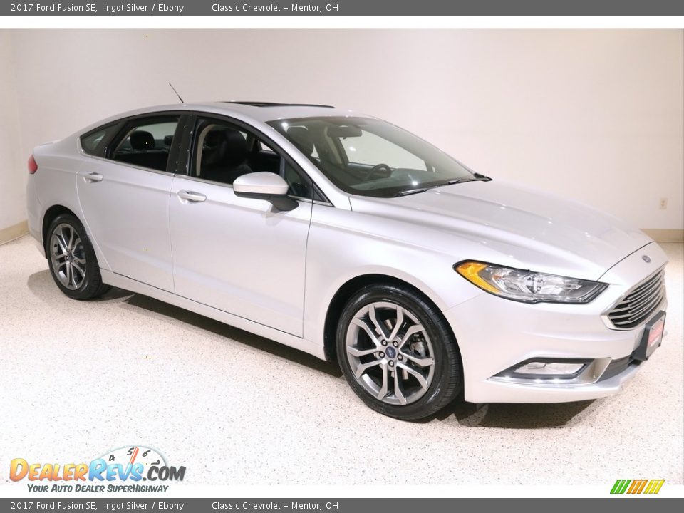 2017 Ford Fusion SE Ingot Silver / Ebony Photo #1