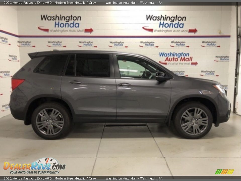2021 Honda Passport EX-L AWD Modern Steel Metallic / Gray Photo #1