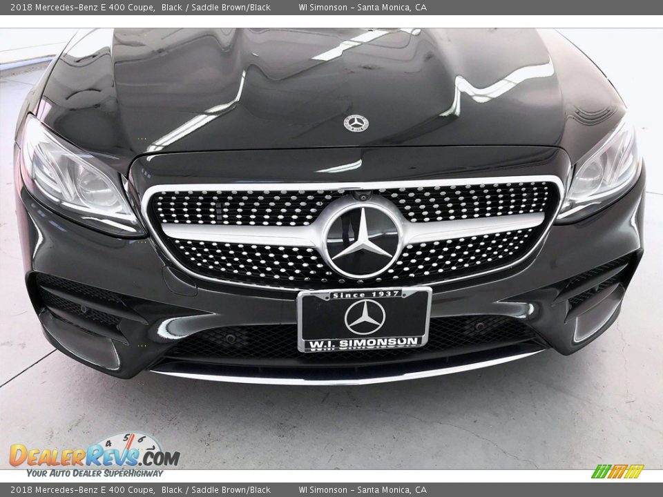 2018 Mercedes-Benz E 400 Coupe Black / Saddle Brown/Black Photo #30