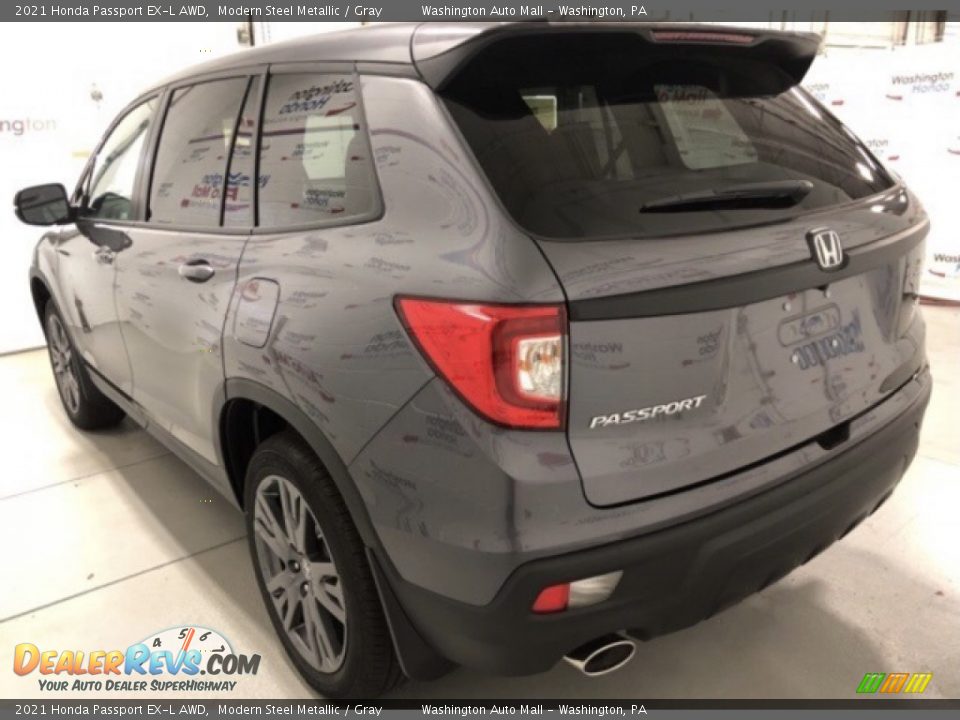 2021 Honda Passport EX-L AWD Modern Steel Metallic / Gray Photo #4
