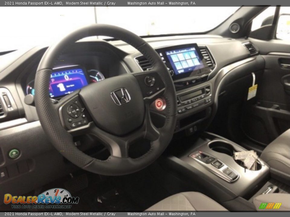 2021 Honda Passport EX-L AWD Modern Steel Metallic / Gray Photo #7