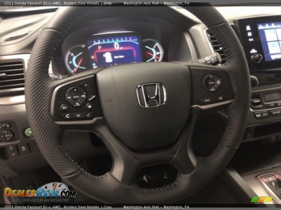 2021 Honda Passport EX-L AWD Modern Steel Metallic / Gray Photo #9