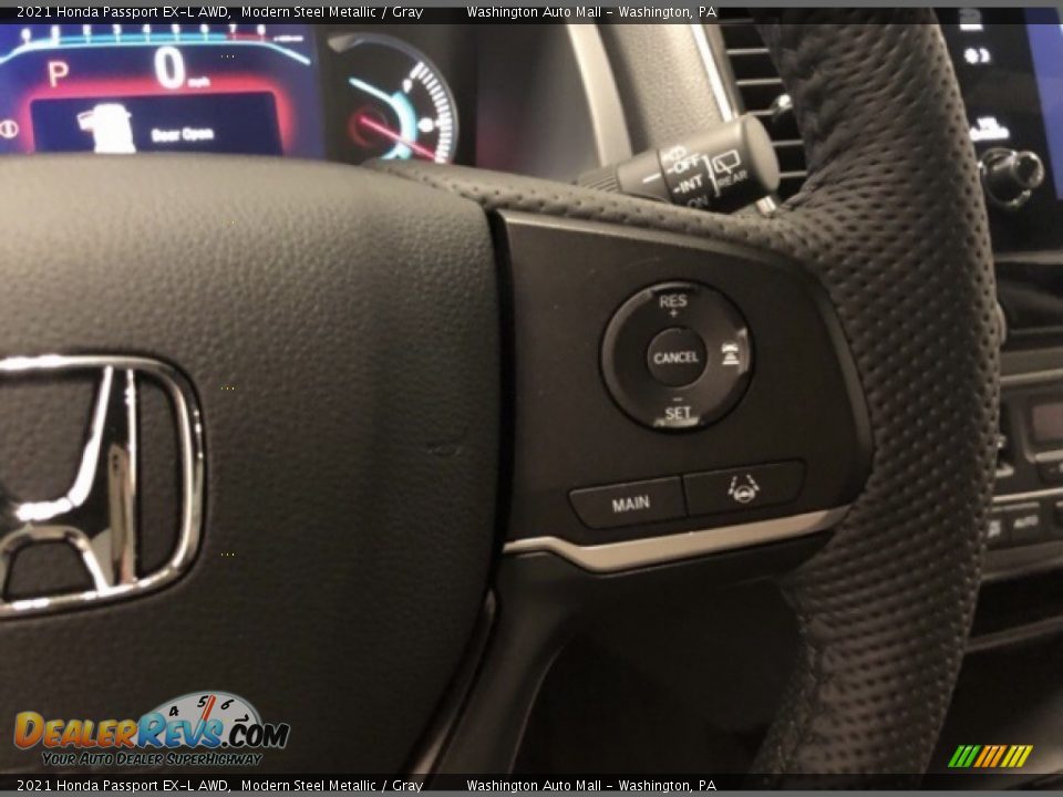 2021 Honda Passport EX-L AWD Modern Steel Metallic / Gray Photo #11