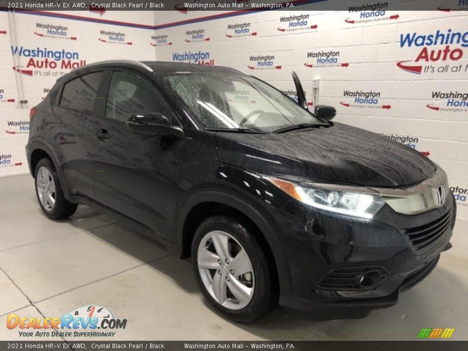 2021 Honda HR-V EX AWD Crystal Black Pearl / Black Photo #2