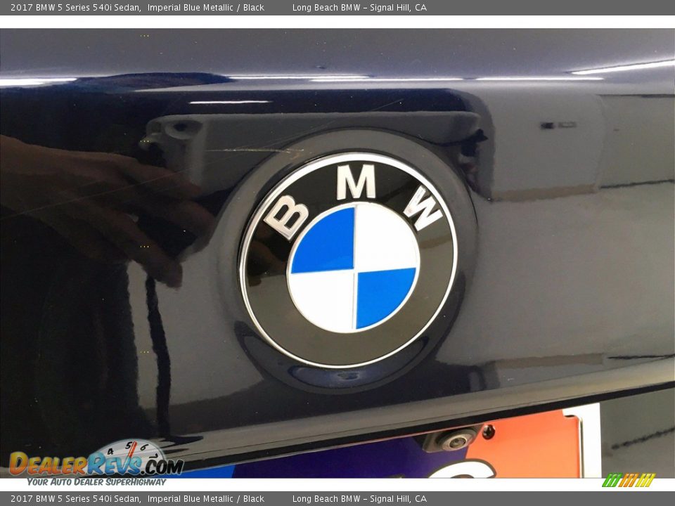2017 BMW 5 Series 540i Sedan Imperial Blue Metallic / Black Photo #34