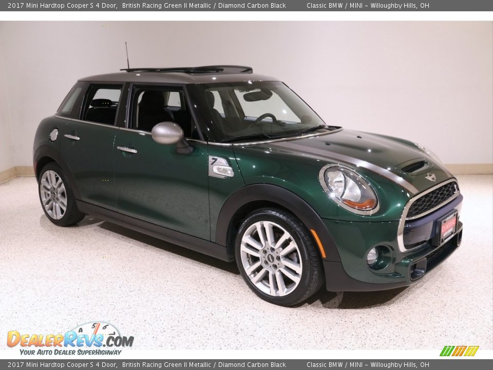 2017 Mini Hardtop Cooper S 4 Door British Racing Green II Metallic / Diamond Carbon Black Photo #1