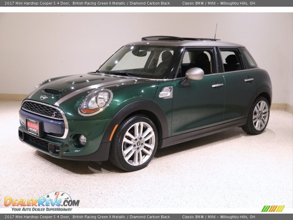 2017 Mini Hardtop Cooper S 4 Door British Racing Green II Metallic / Diamond Carbon Black Photo #3