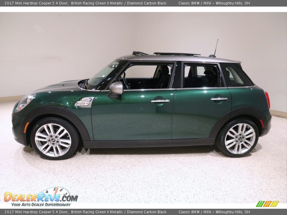 2017 Mini Hardtop Cooper S 4 Door British Racing Green II Metallic / Diamond Carbon Black Photo #4