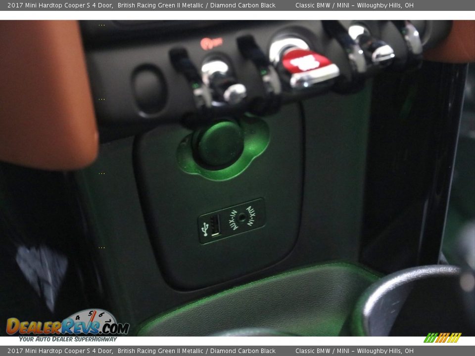 2017 Mini Hardtop Cooper S 4 Door British Racing Green II Metallic / Diamond Carbon Black Photo #33