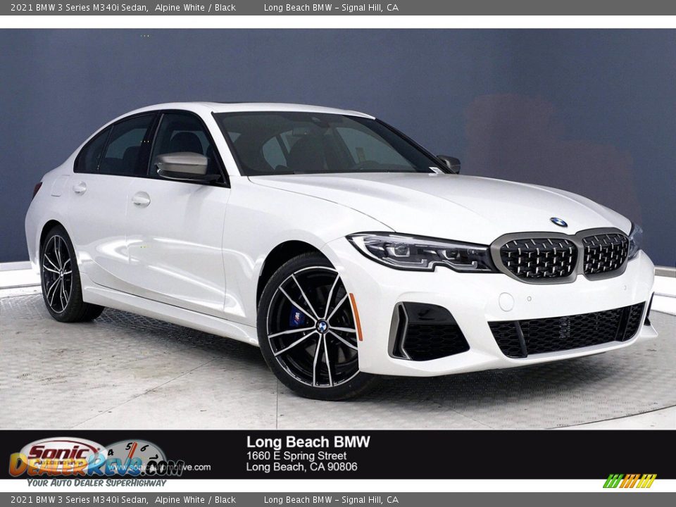 2021 BMW 3 Series M340i Sedan Alpine White / Black Photo #1