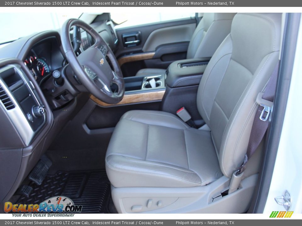 Front Seat of 2017 Chevrolet Silverado 1500 LTZ Crew Cab Photo #9