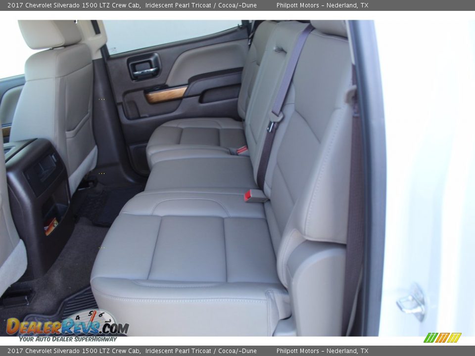 Rear Seat of 2017 Chevrolet Silverado 1500 LTZ Crew Cab Photo #18