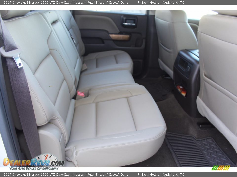 Rear Seat of 2017 Chevrolet Silverado 1500 LTZ Crew Cab Photo #22