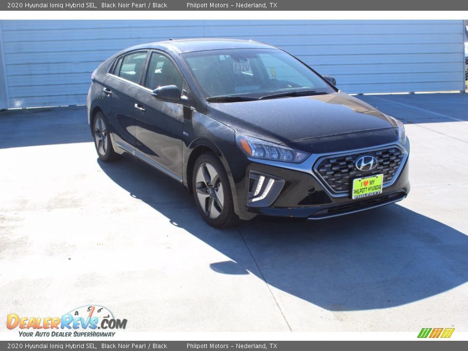 2020 Hyundai Ioniq Hybrid SEL Black Noir Pearl / Black Photo #2