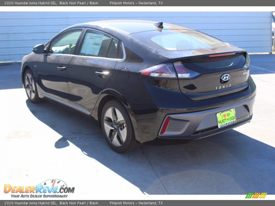 2020 Hyundai Ioniq Hybrid SEL Black Noir Pearl / Black Photo #6