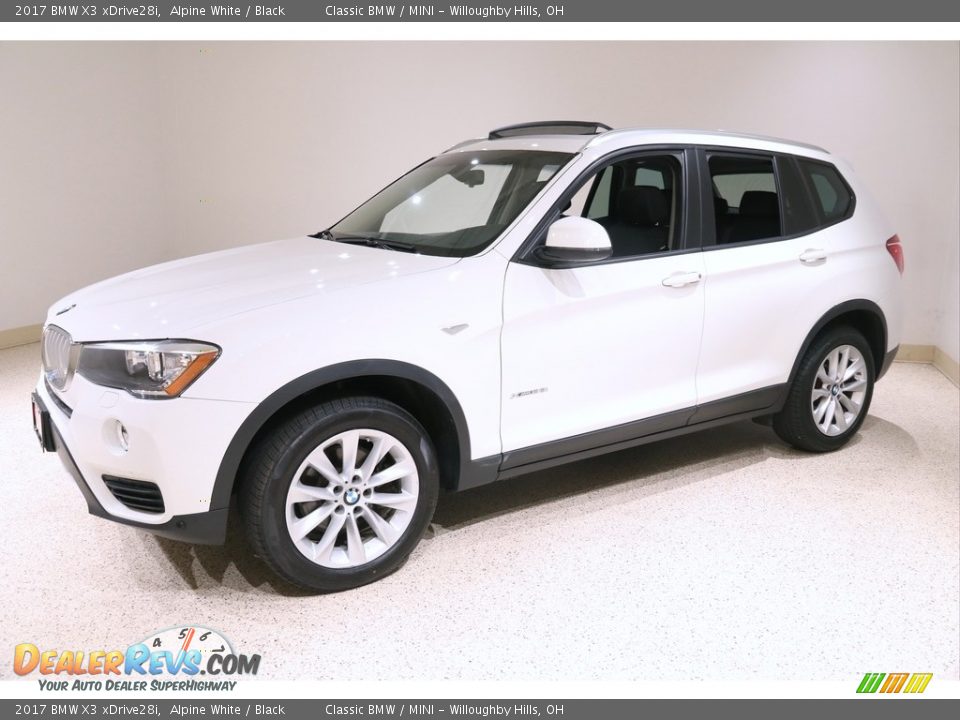 2017 BMW X3 xDrive28i Alpine White / Black Photo #3