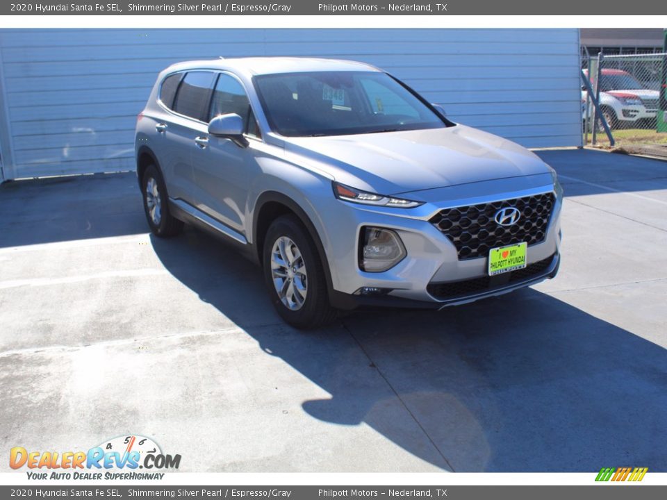 2020 Hyundai Santa Fe SEL Shimmering Silver Pearl / Espresso/Gray Photo #2