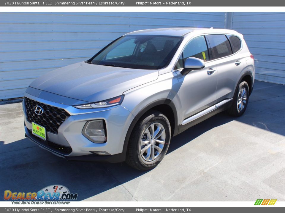 2020 Hyundai Santa Fe SEL Shimmering Silver Pearl / Espresso/Gray Photo #4