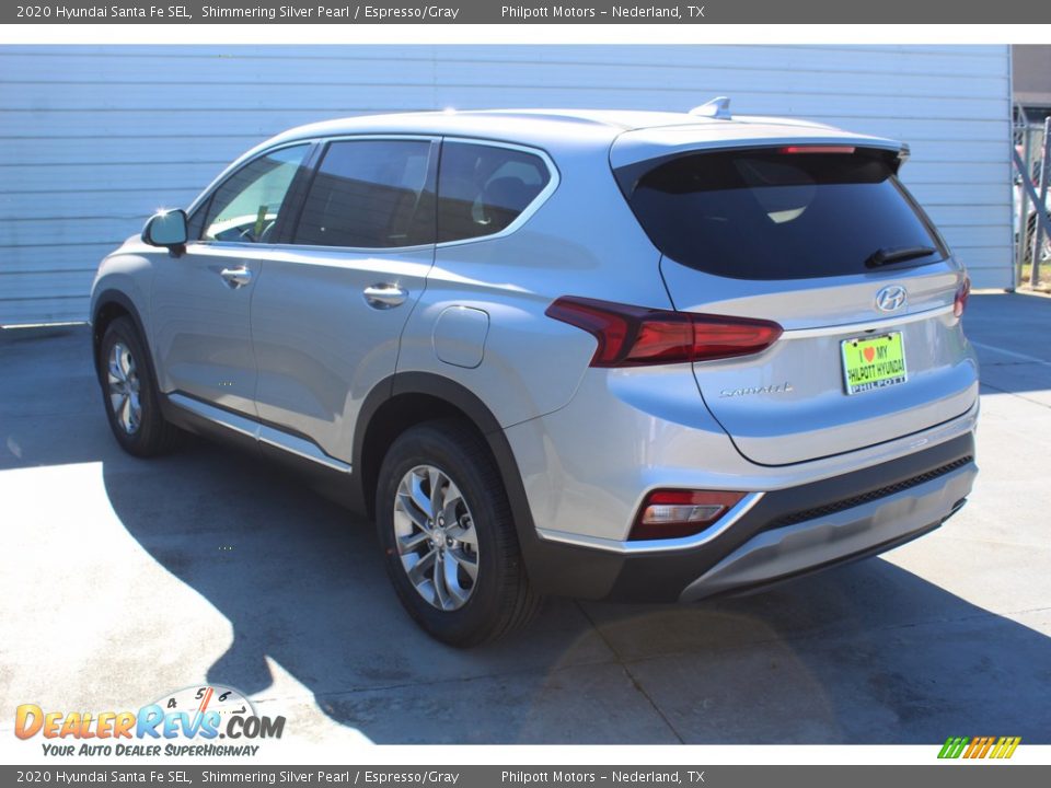 2020 Hyundai Santa Fe SEL Shimmering Silver Pearl / Espresso/Gray Photo #6