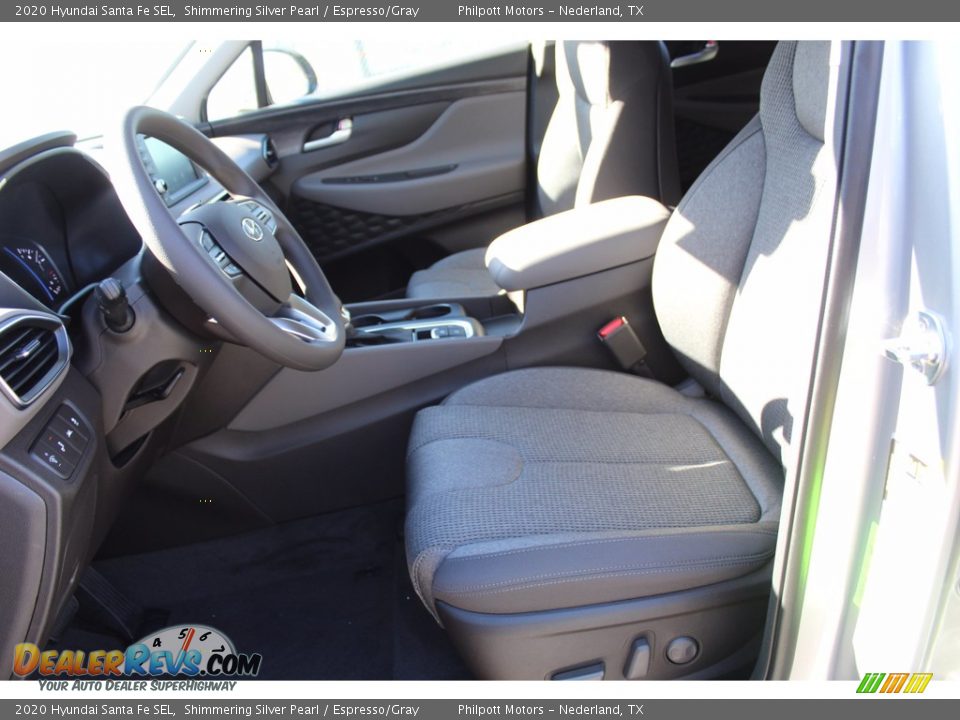2020 Hyundai Santa Fe SEL Shimmering Silver Pearl / Espresso/Gray Photo #10