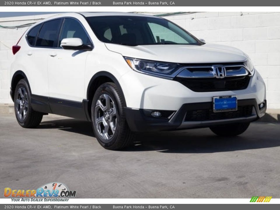 2020 Honda CR-V EX AWD Platinum White Pearl / Black Photo #1