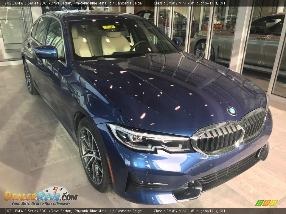 2021 BMW 3 Series 330i xDrive Sedan Phytonic Blue Metallic / Canberra Beige Photo #1