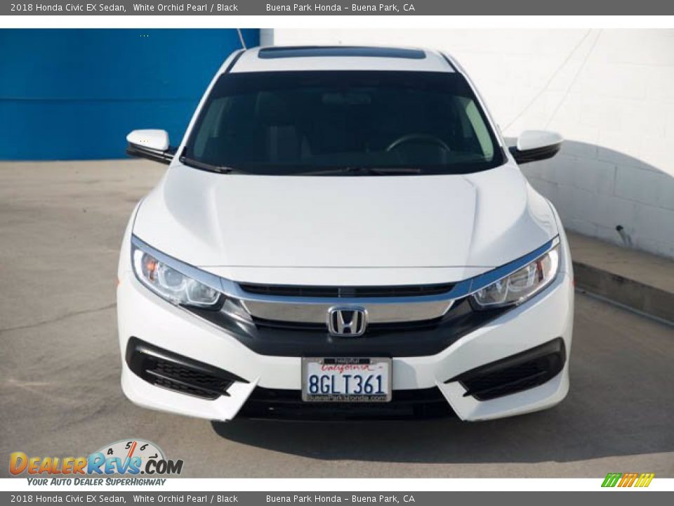 2018 Honda Civic EX Sedan White Orchid Pearl / Black Photo #7