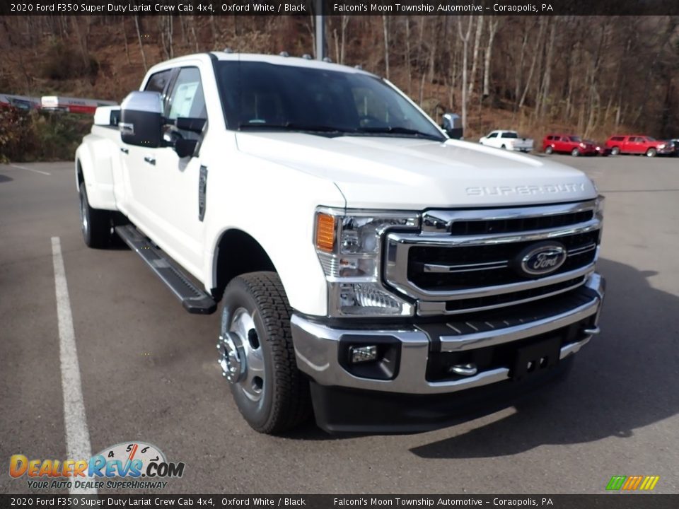 2020 Ford F350 Super Duty Lariat Crew Cab 4x4 Oxford White / Black Photo #3