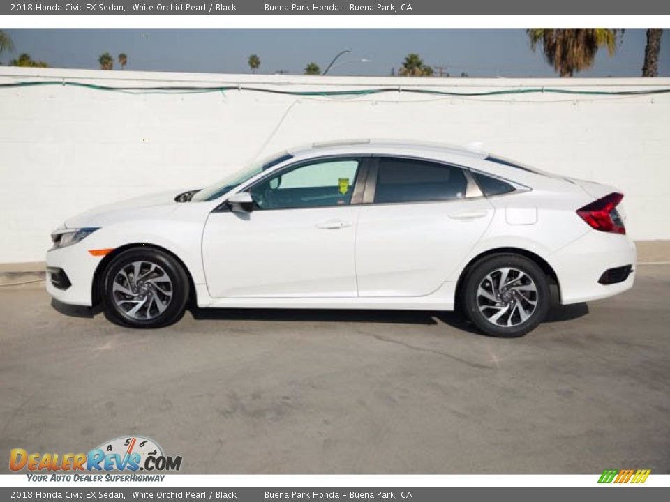 2018 Honda Civic EX Sedan White Orchid Pearl / Black Photo #10