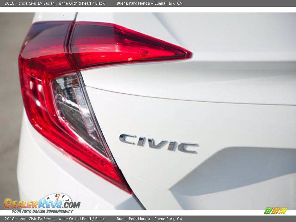 2018 Honda Civic EX Sedan White Orchid Pearl / Black Photo #12