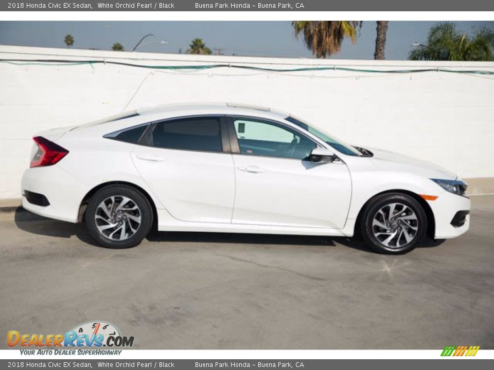 2018 Honda Civic EX Sedan White Orchid Pearl / Black Photo #14