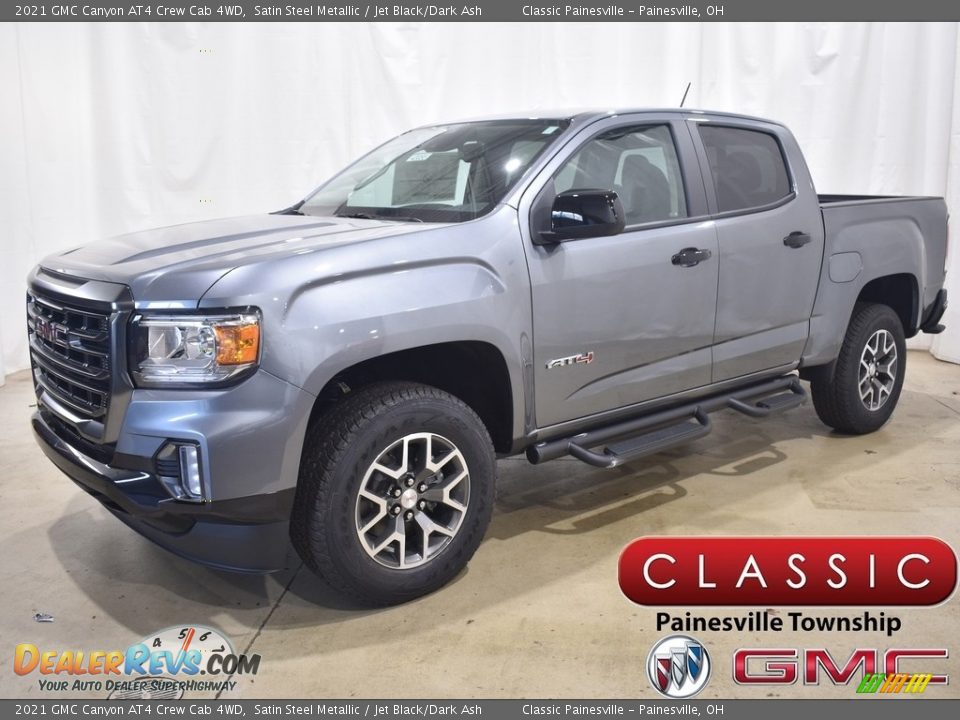 2021 GMC Canyon AT4 Crew Cab 4WD Satin Steel Metallic / Jet Black/Dark Ash Photo #1