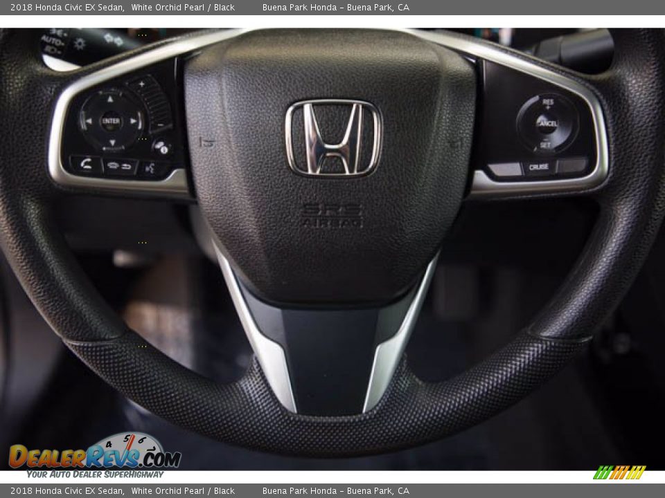 2018 Honda Civic EX Sedan White Orchid Pearl / Black Photo #15