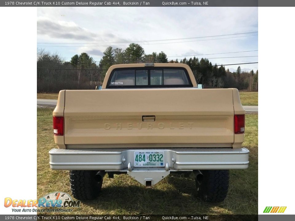 Buckskin 1978 Chevrolet C/K Truck K10 Custom Deluxe Regular Cab 4x4 Photo #11