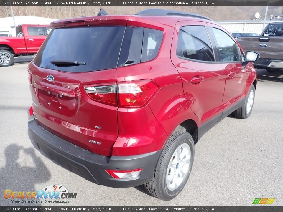 2020 Ford EcoSport SE 4WD Ruby Red Metallic / Ebony Black Photo #2