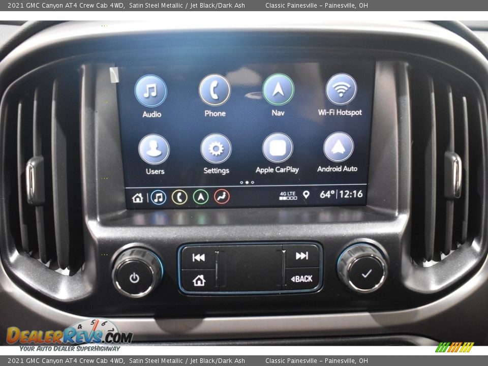 2021 GMC Canyon AT4 Crew Cab 4WD Satin Steel Metallic / Jet Black/Dark Ash Photo #13