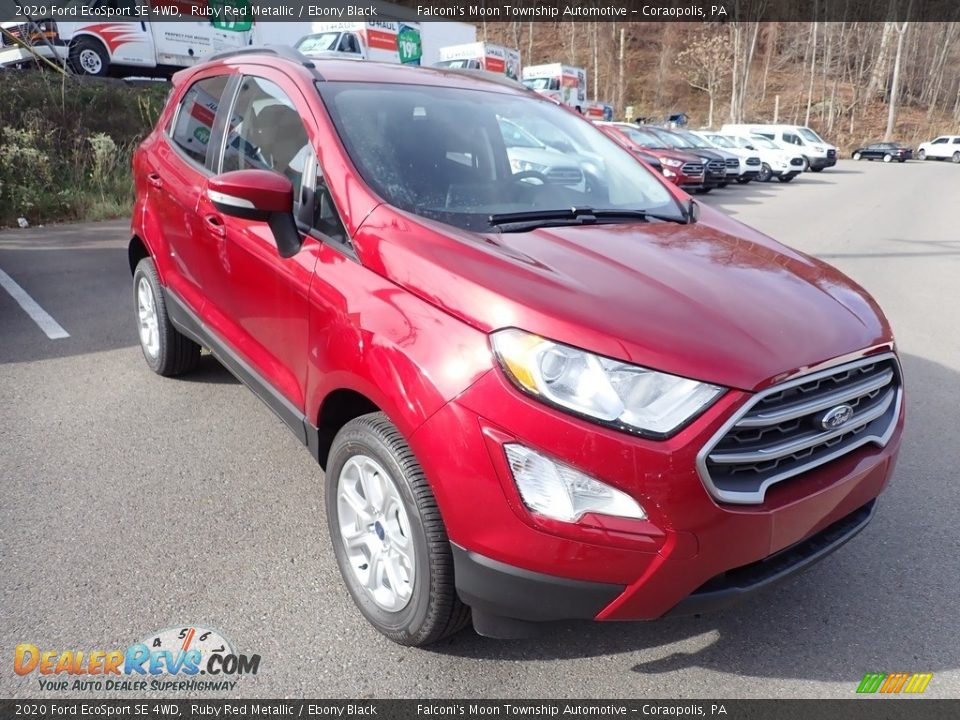 2020 Ford EcoSport SE 4WD Ruby Red Metallic / Ebony Black Photo #3