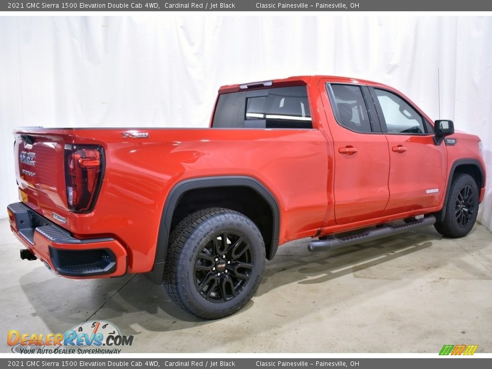 2021 GMC Sierra 1500 Elevation Double Cab 4WD Cardinal Red / Jet Black Photo #2