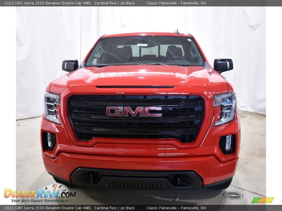 2021 GMC Sierra 1500 Elevation Double Cab 4WD Cardinal Red / Jet Black Photo #4