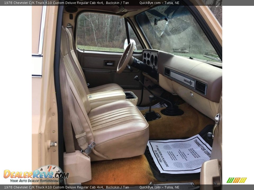 Front Seat of 1978 Chevrolet C/K Truck K10 Custom Deluxe Regular Cab 4x4 Photo #20